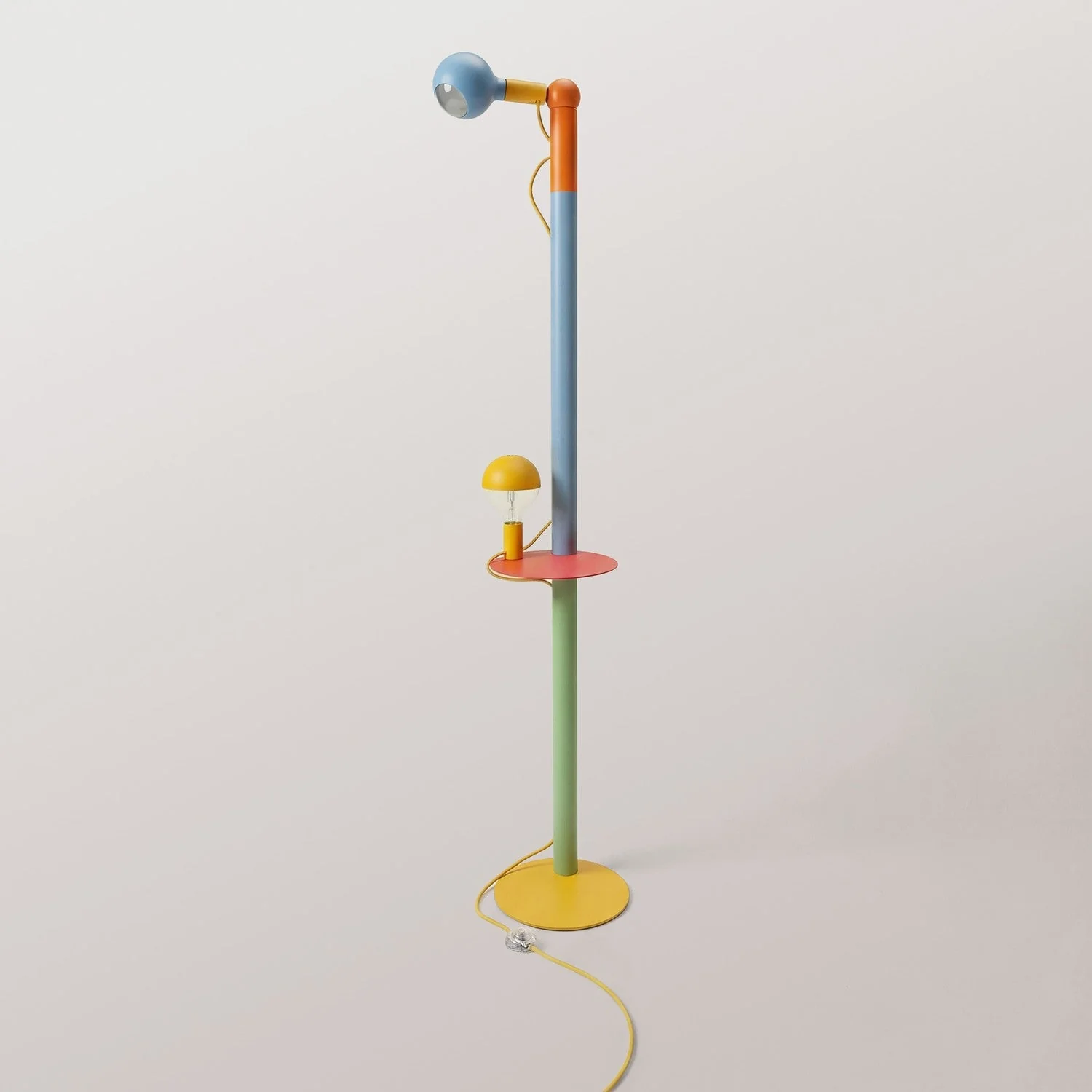 Rocco XXL - Lampada da terra multicolor con lampadina Maria e Camo - Image 4