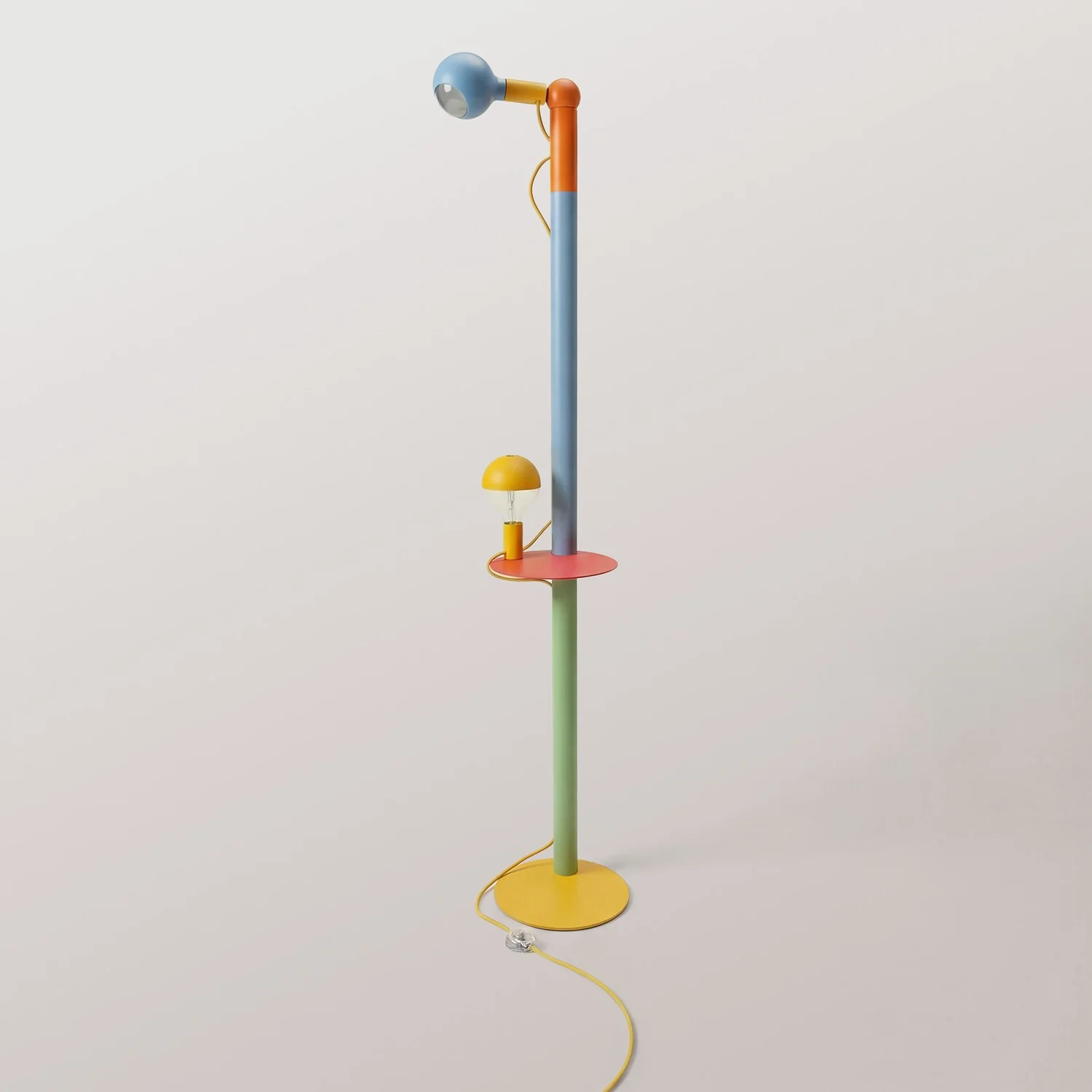 Rocco XXL - Lampada da terra multicolor con spina UK e lampadina Maria e Camo - Image 4