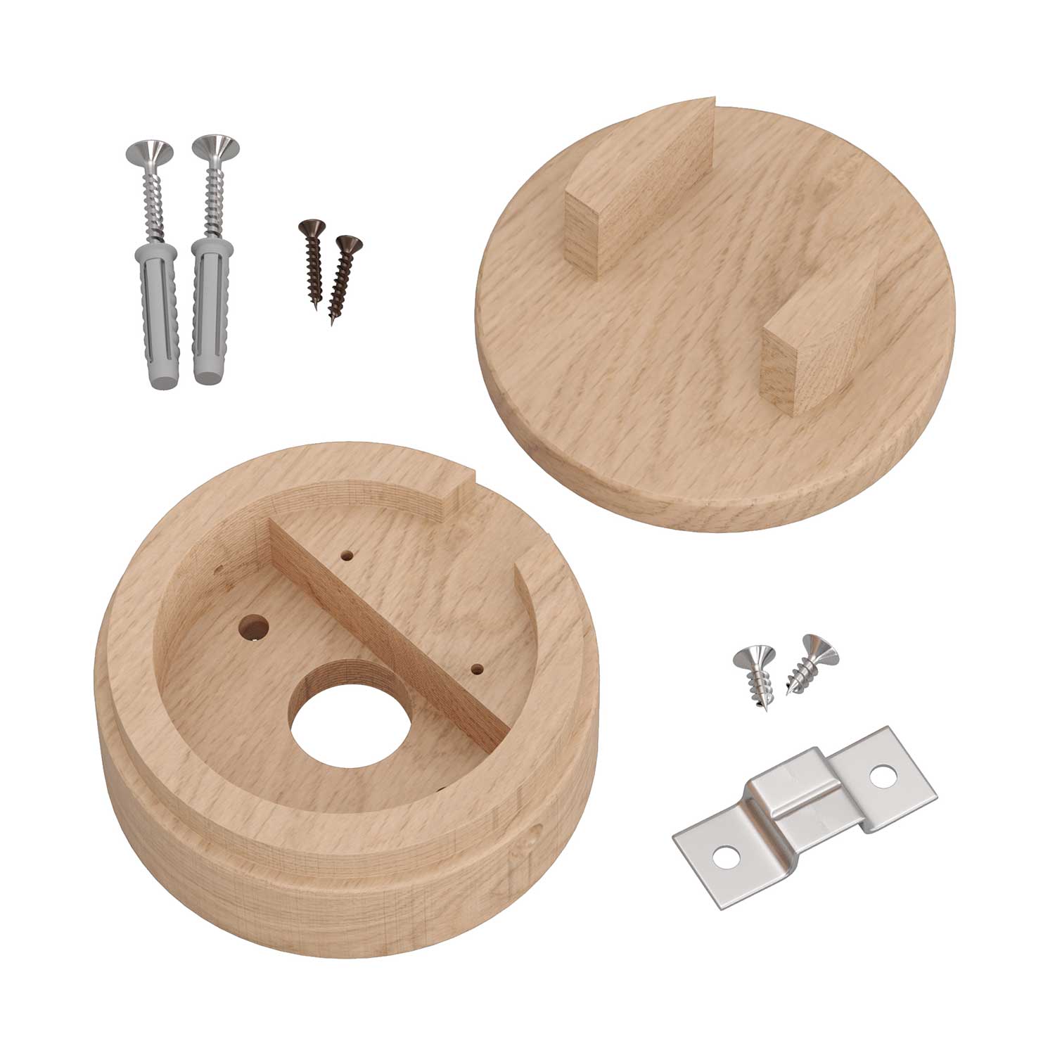 Rosone in legno per cavo per catenaria e sistema Filé. Made in Italy - Neutro - Image 3