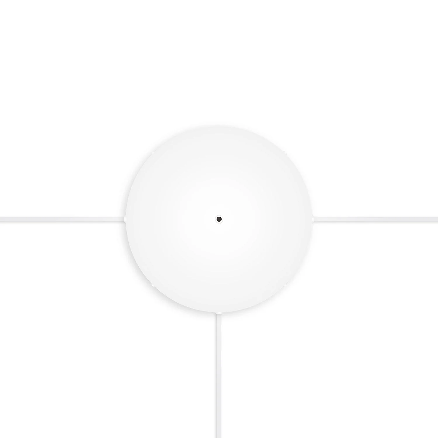 Rosone rotondo in alluminio Ø 30 cm con staffa e cavo di messa a terra, con 1 foro centrale - Bianco Opaco - Image 17
