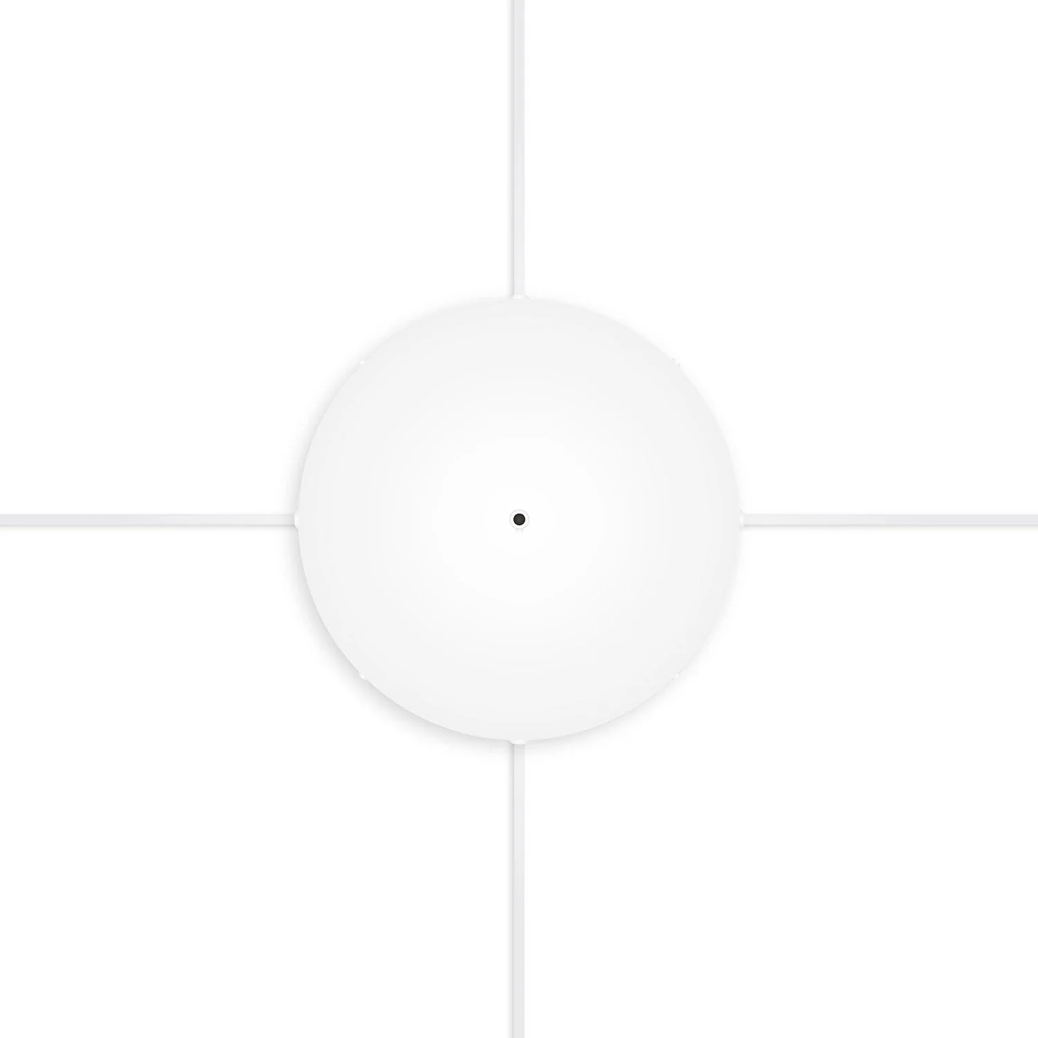 Rosone rotondo in alluminio Ø 30 cm con staffa e cavo di messa a terra, con 1 foro centrale - Bianco Opaco - Image 22