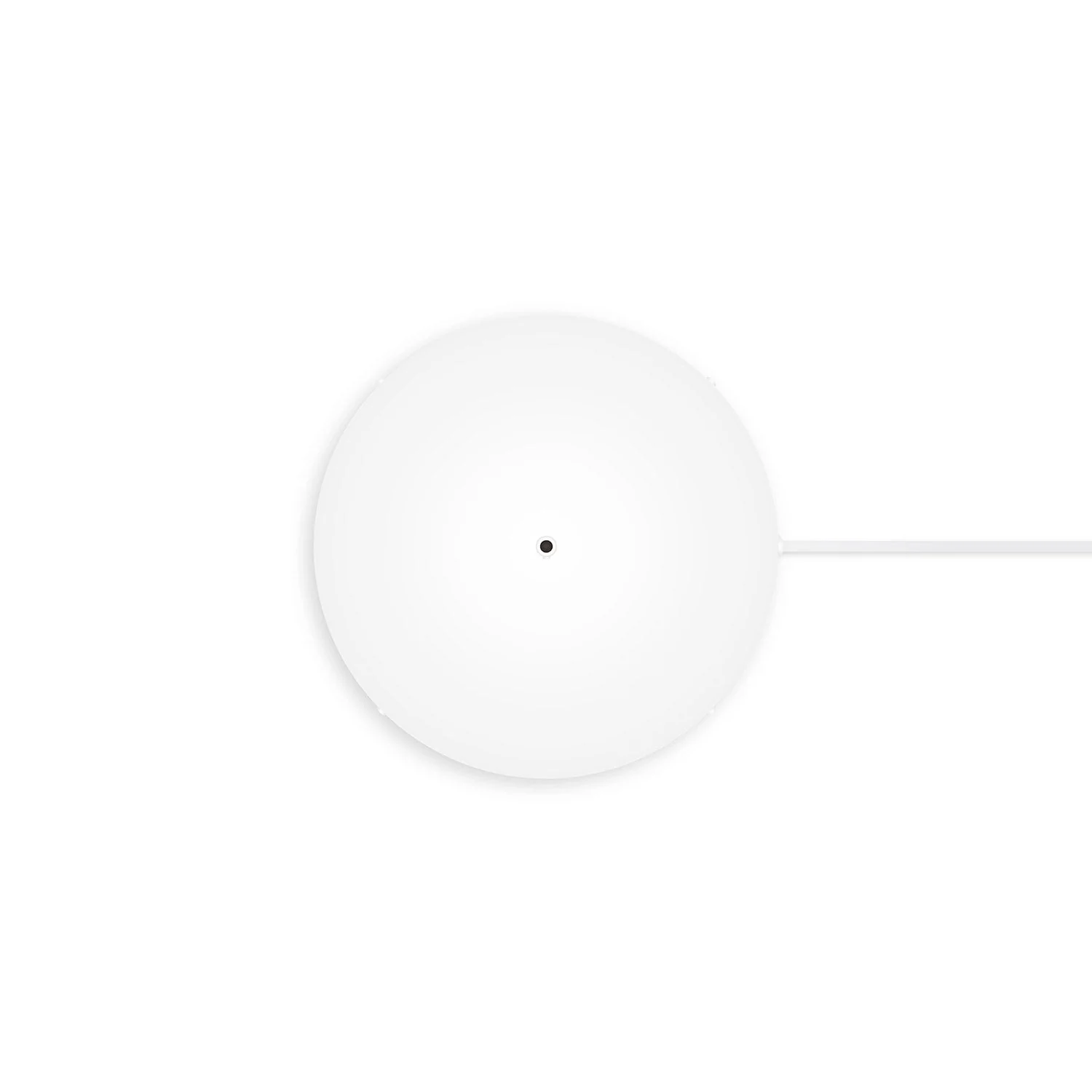 Rosone rotondo in alluminio Ø 30 cm con staffa e cavo di messa a terra, con 1 foro centrale - Bianco Opaco - Image 7