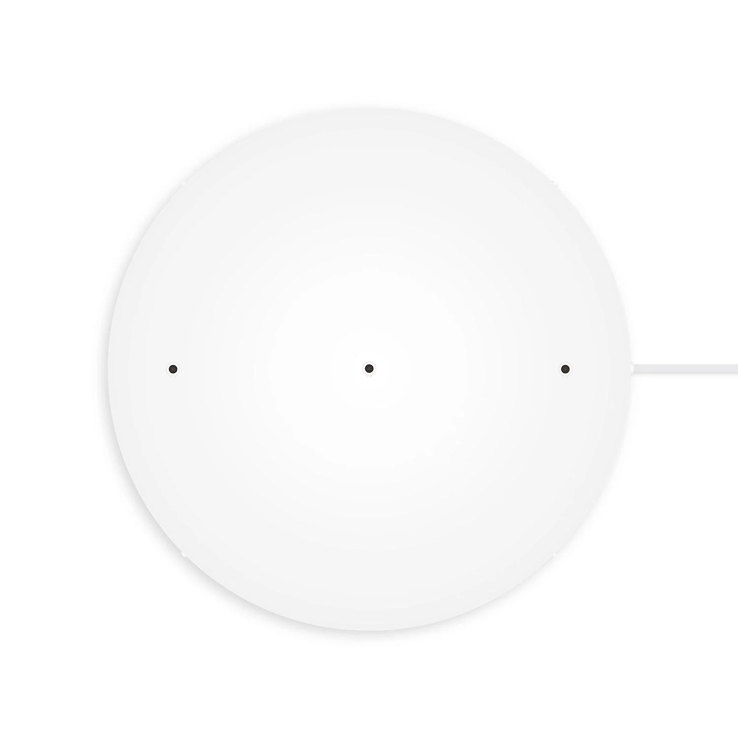 Rosone rotondo in alluminio Ø 50 cm con staffa e cavo di messa a terra, con 3 fori in linea frontali -  Bianco Opaco - Image 7