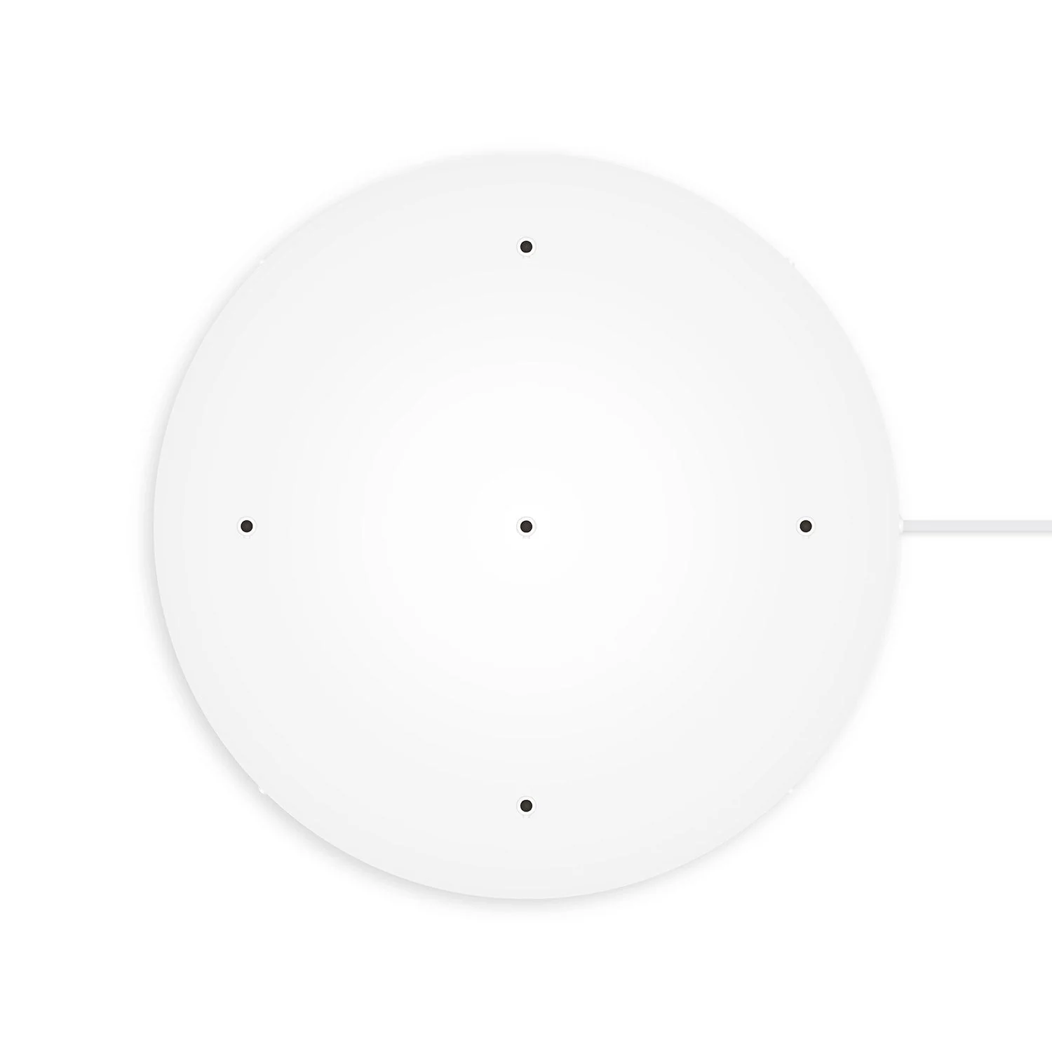 Rosone rotondo in alluminio Ø 50 cm con staffa e cavo di messa a terra, con 5 fori frontali - Bianco Opaco - Image 7