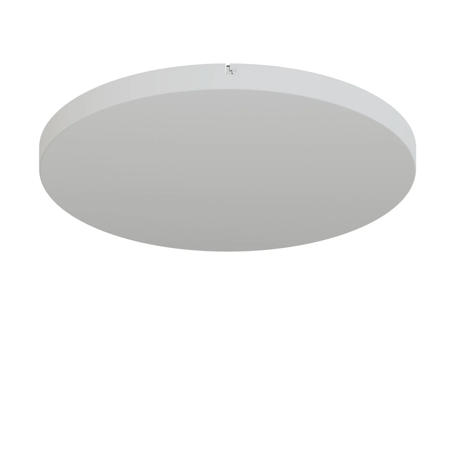 Rosone rotondo in alluminio Ø 50 cm con staffa e cavo di messa a terra, senza fori - Bianco Opaco