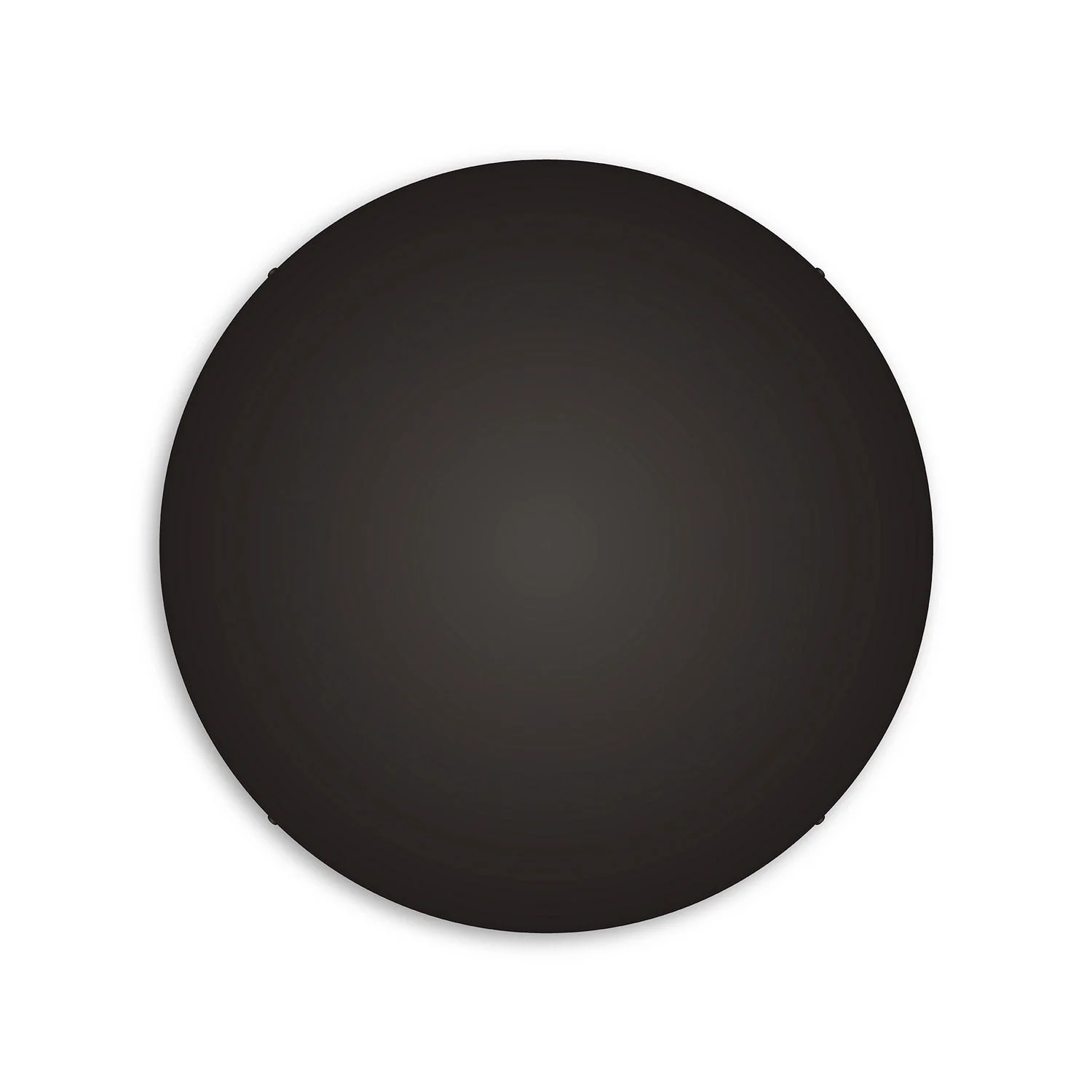 Rosone rotondo in alluminio Ø 50 cm con staffa e cavo di messa a terra, senza fori - Nero - Image 2