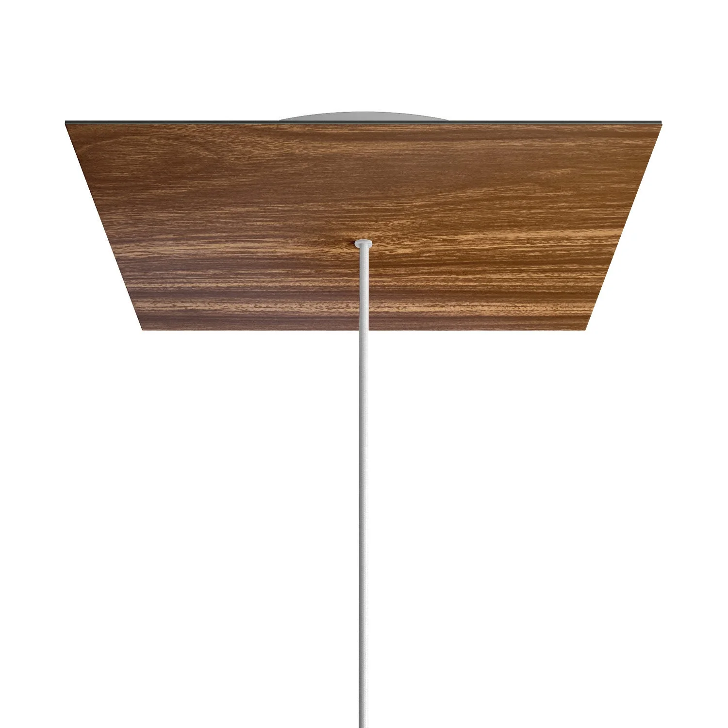 Rosone XXL Rose-One quadrato, 400 mm con 1 foro e 4 fori laterali - Legno