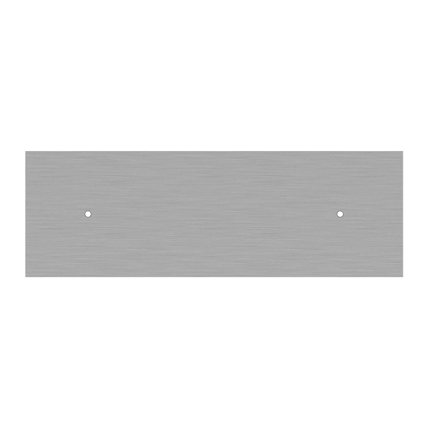 Rosone XXL Rose-One rettangolare a 2 fori e 6 fori laterali, dimensioni 675 x 225 mm - Dibond Acciaio satinato - Image 3