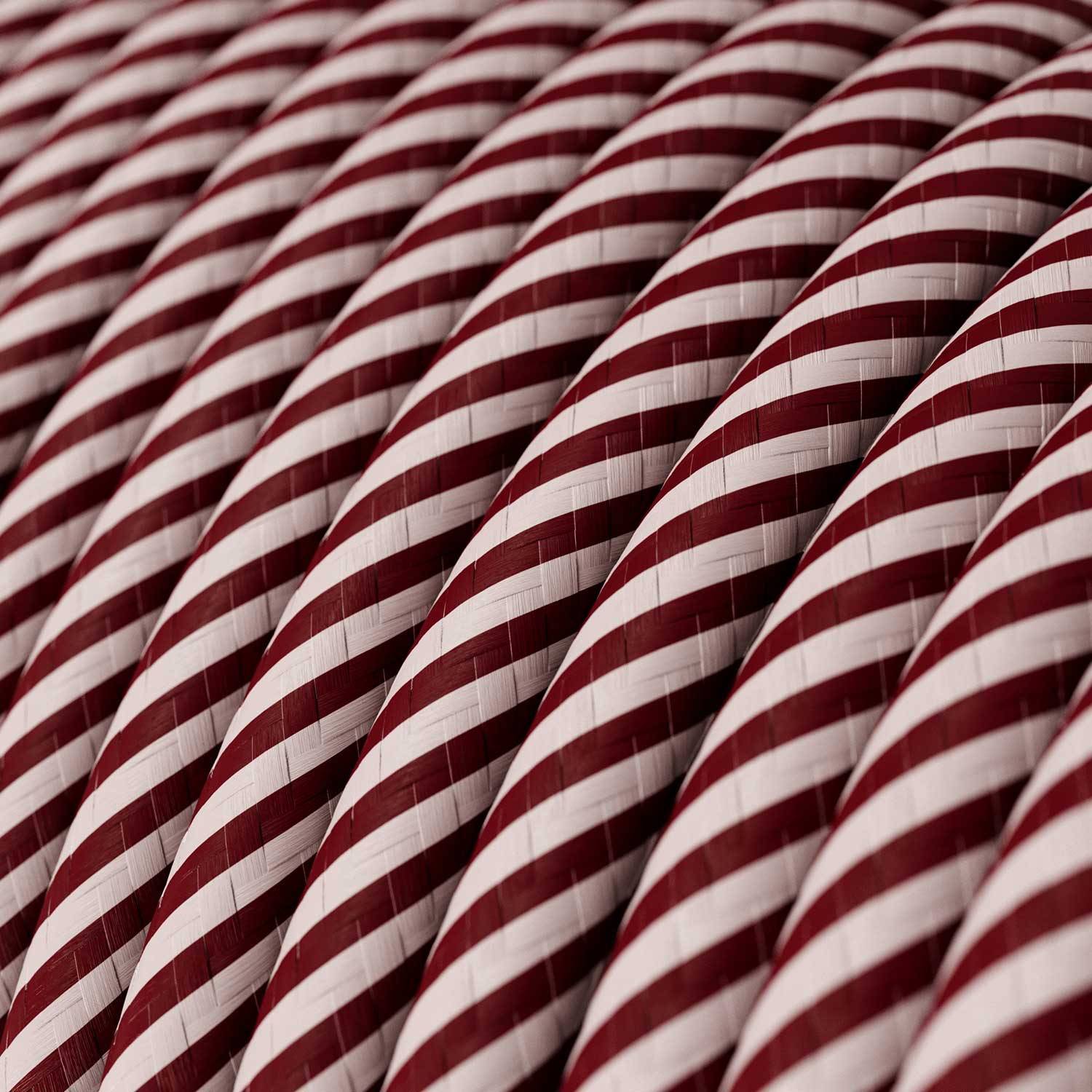 Round Electric Vertigo HD Cable covered by Pink and Maroon fabric ERM47 - Image 2