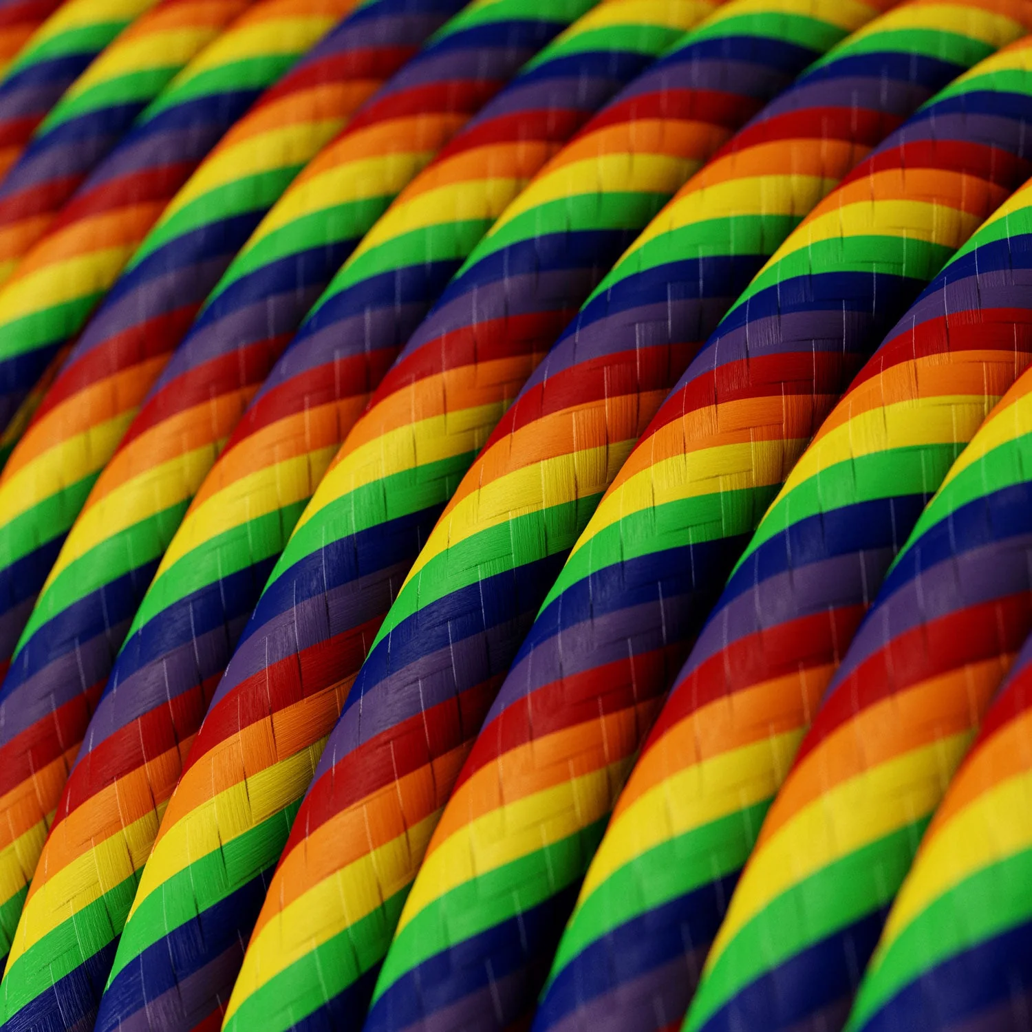 Round Electric Vertigo HD Cable covered by Rainbow fabric ERM68 - Image 2