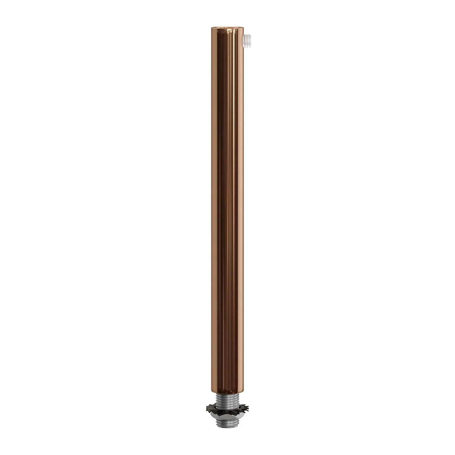 Serracavo cilindrico in metallo lunghezza 15 cm completo di tige, dado e rondella - Rame