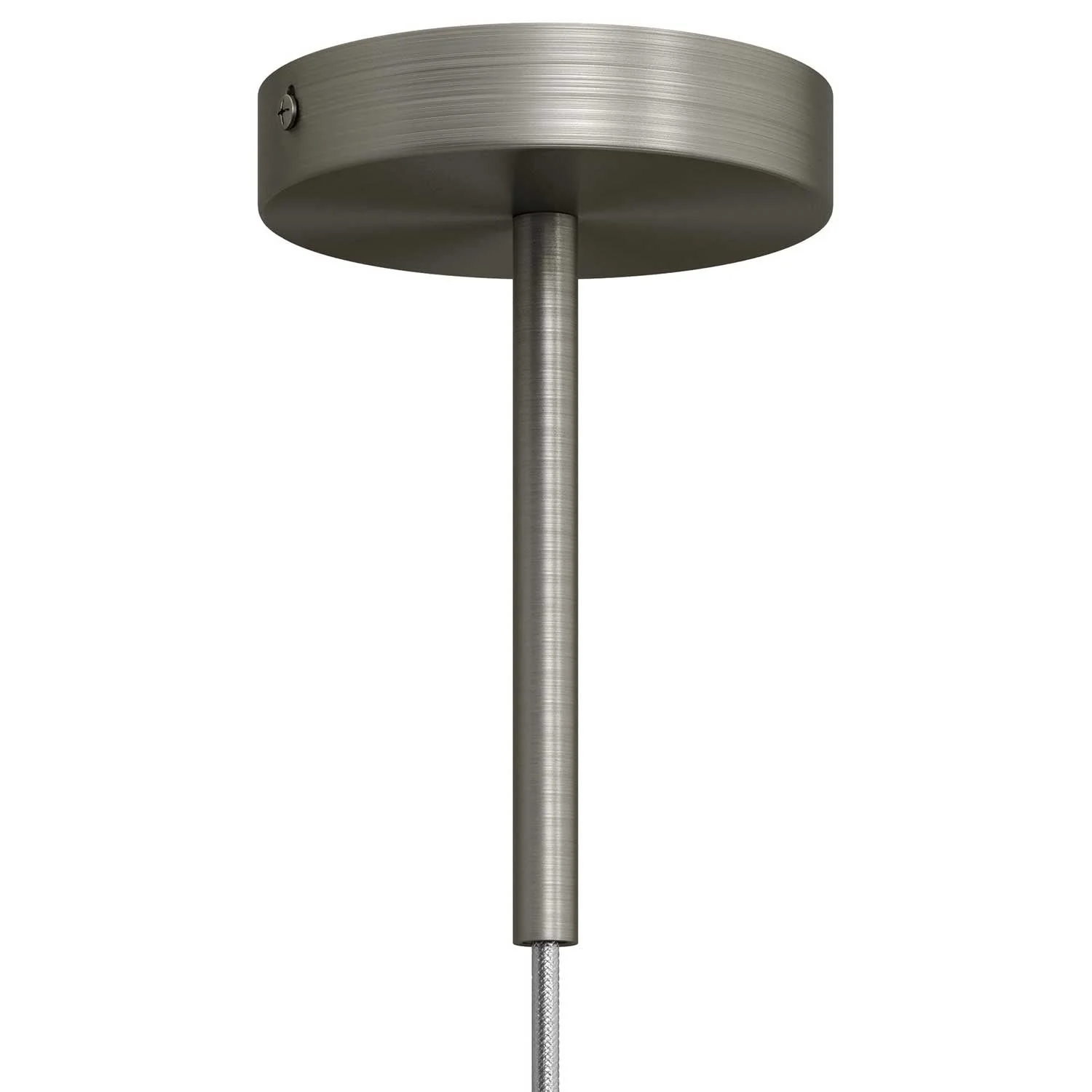 Serracavo cilindrico in metallo lunghezza 15 cm completo di tige, dado e rondella - Titanio satinato - Image 3