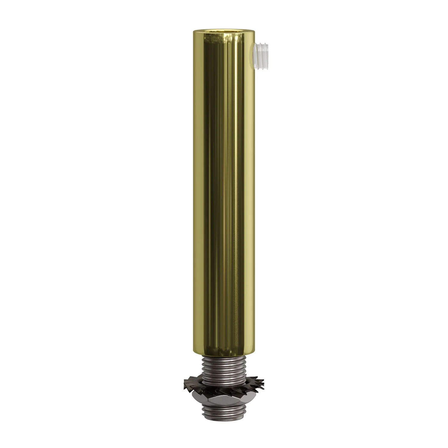 Serracavo cilindrico in metallo lunghezza 7 cm completo di tige, dado e rondella - Ottone