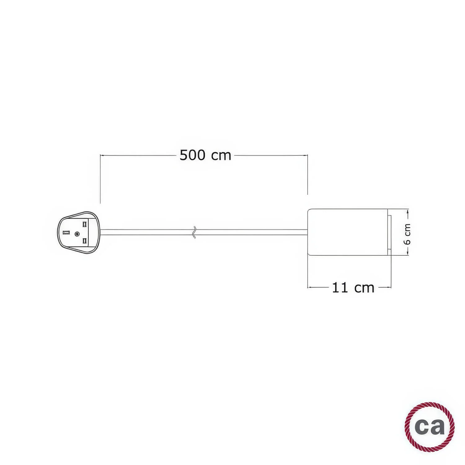 Snake Modulair Elegant, lampada portatile per esterni, 5 m cavo tessile, portalampada IP65 e spina UK - Bianco - Image 4