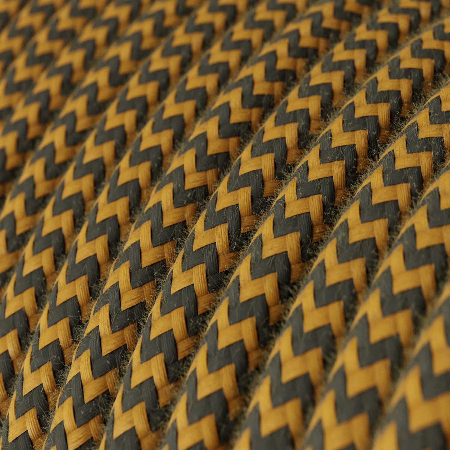 SnakeBis Zig-Zag per paralume - Cablaggio con portalampada, cavo in tessuto effetto Zig-Zag RZ27 e spina UK - Image 2