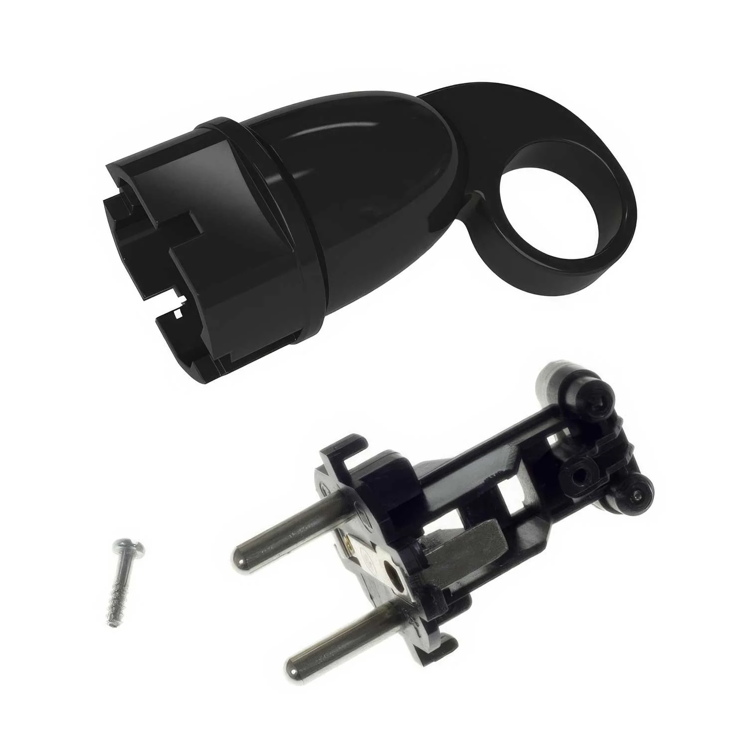 Spina Schuko Confort con anello 16A 250V - Nero - Image 5