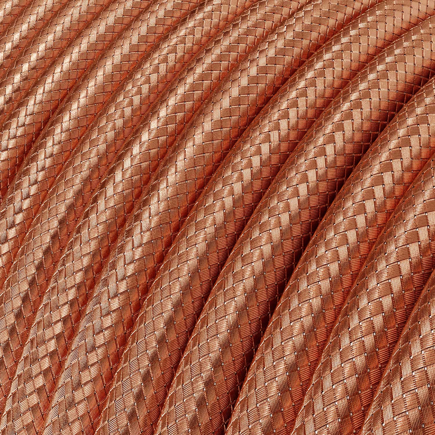 Spostaluce Metallo 90° orientabile, completo di portalampada E27 filettato, cavo tessile e fori laterali - Rame - Image 4