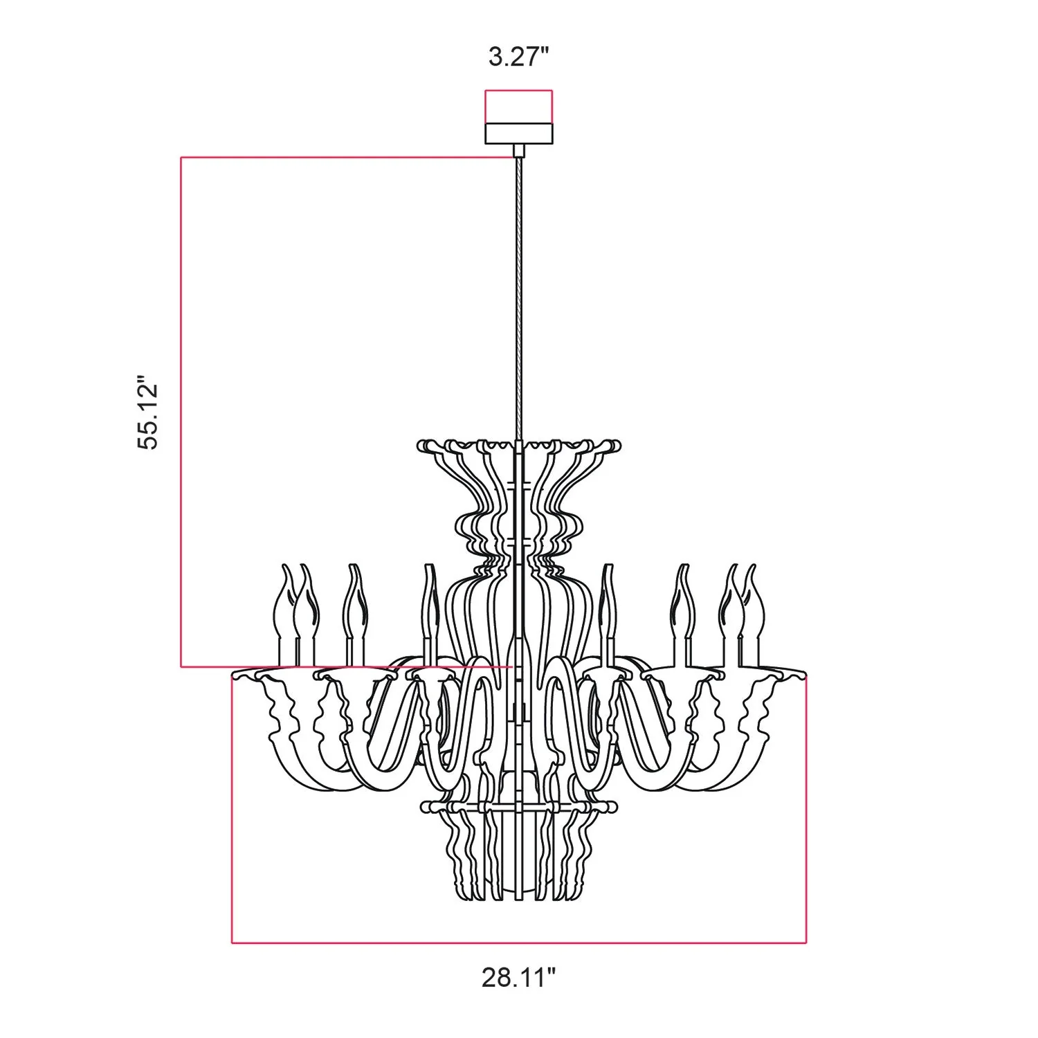 Suspension Lamp with Classic SHHANDELIER Shade Made of Sound-Absorbing Material - Orange melange - Image 7