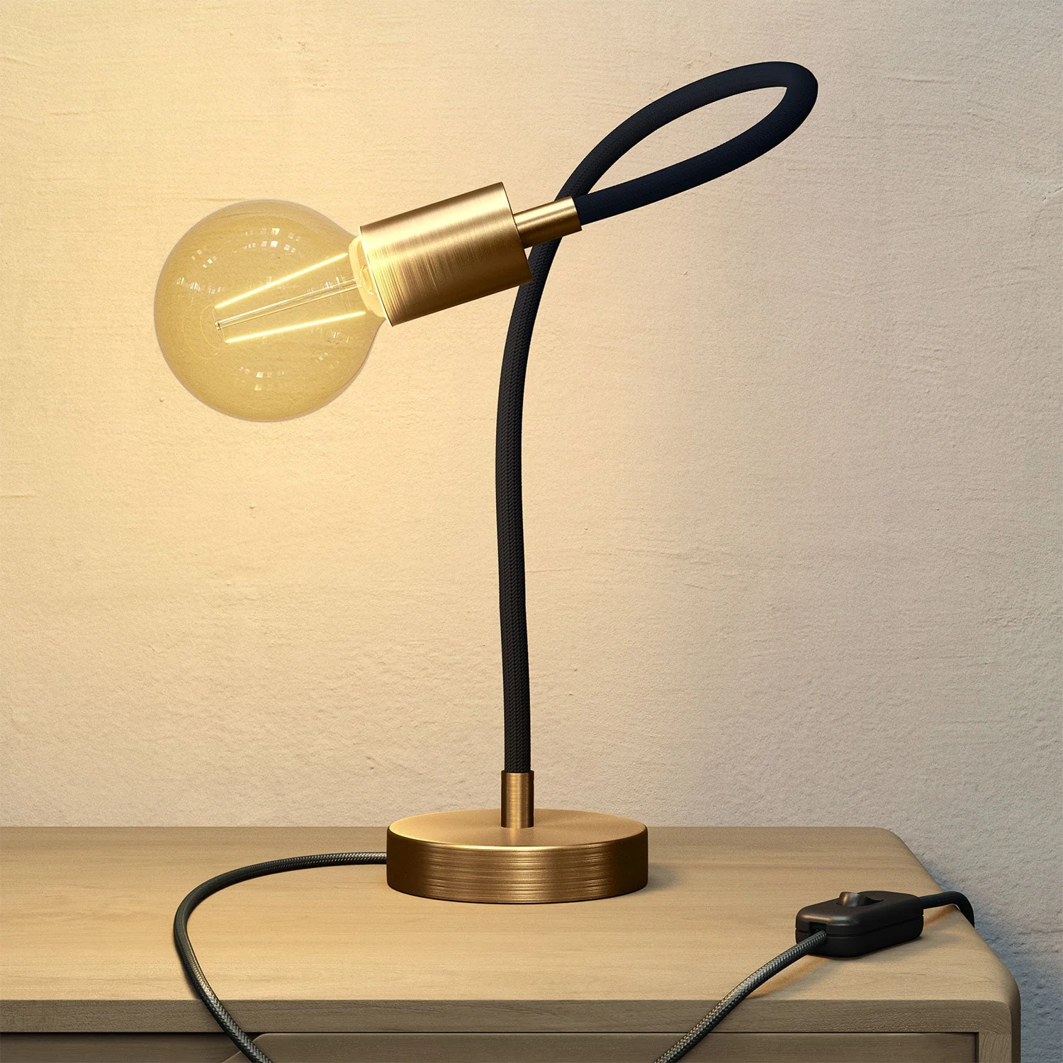 Table Flex lampada da tavolo snodabile a luce diffusa - Bronzo satinato - Image 2