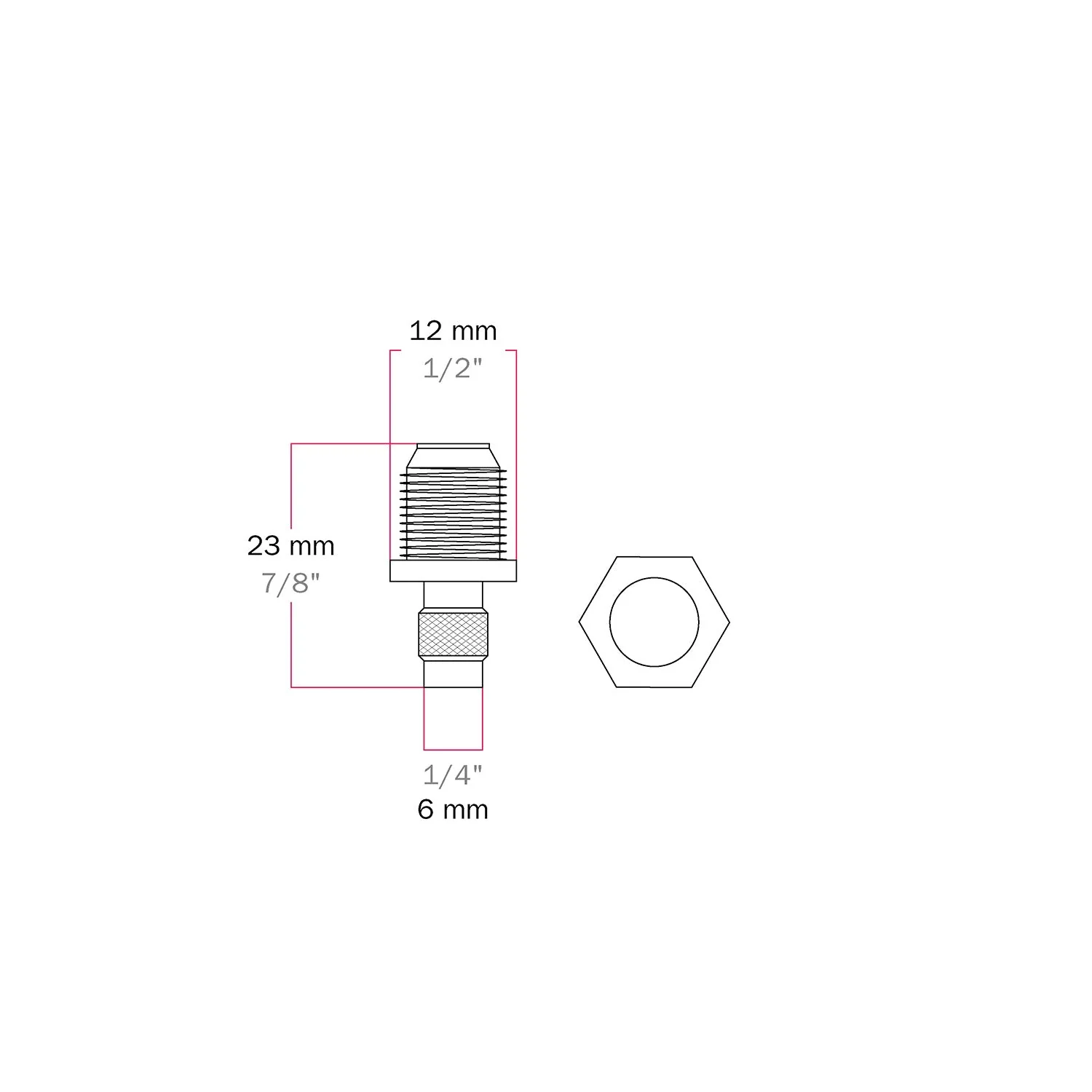Tenditore centrale in metallo per rosone a 2 fori - Attacco M10x1 per sospensioni di design - Image 4