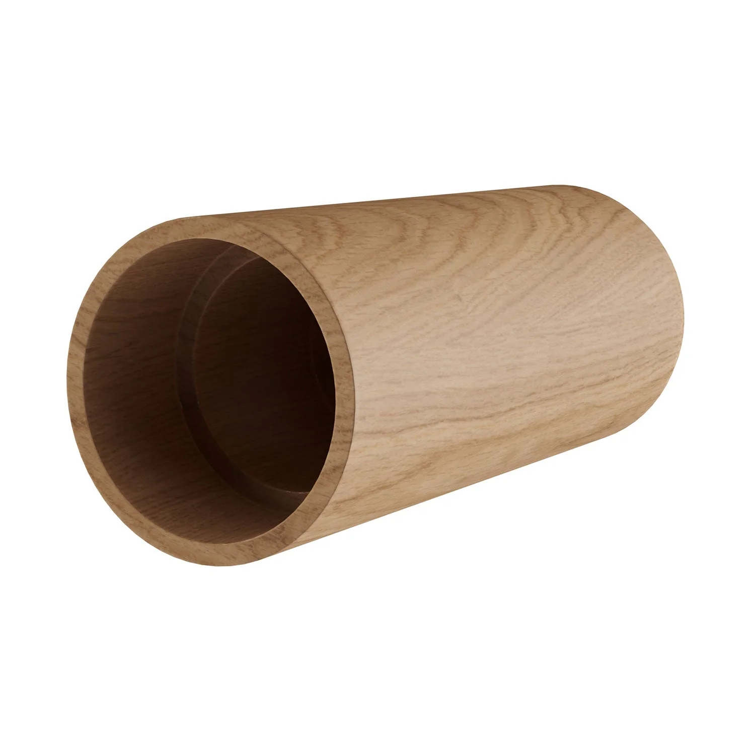 Tub-E14, tubo in legno per faretto con portalampada doppia ghiera E14 - Neutro - Image 3