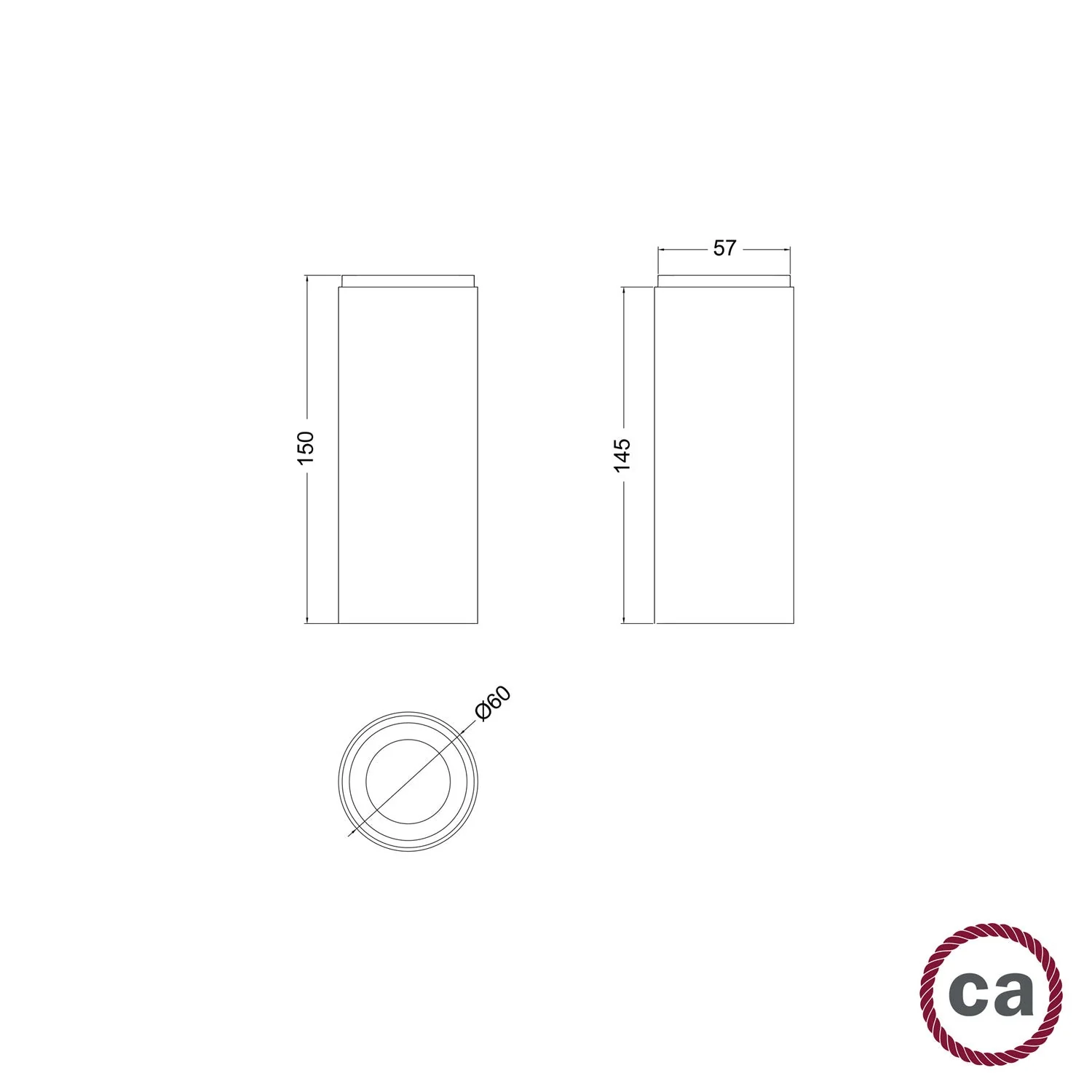Tub-E14, tubo in legno per faretto con portalampada doppia ghiera E14 - Neutro - Image 6