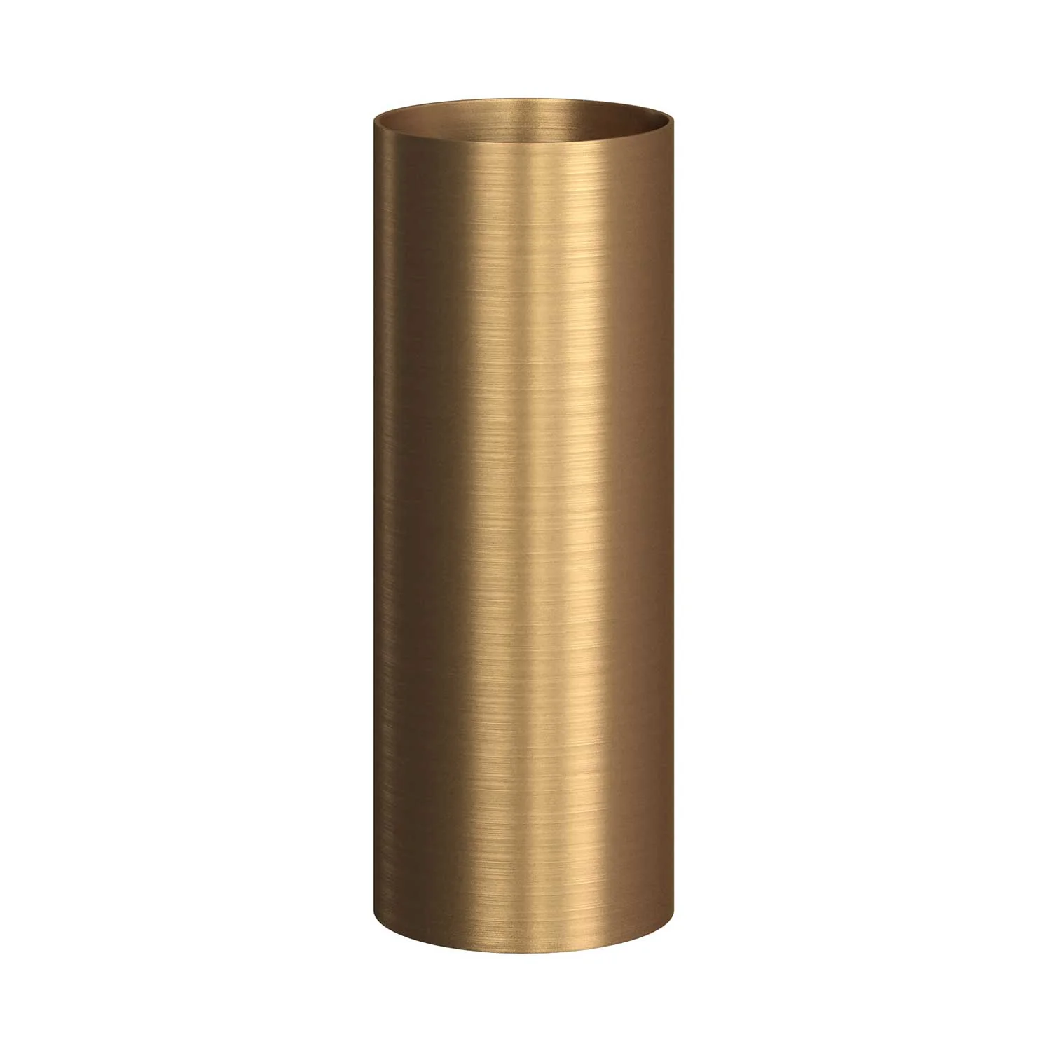 Tub-E14, tubo in metallo per faretto con portalampada doppia ghiera E14 - Bronzo satinato - Image 4