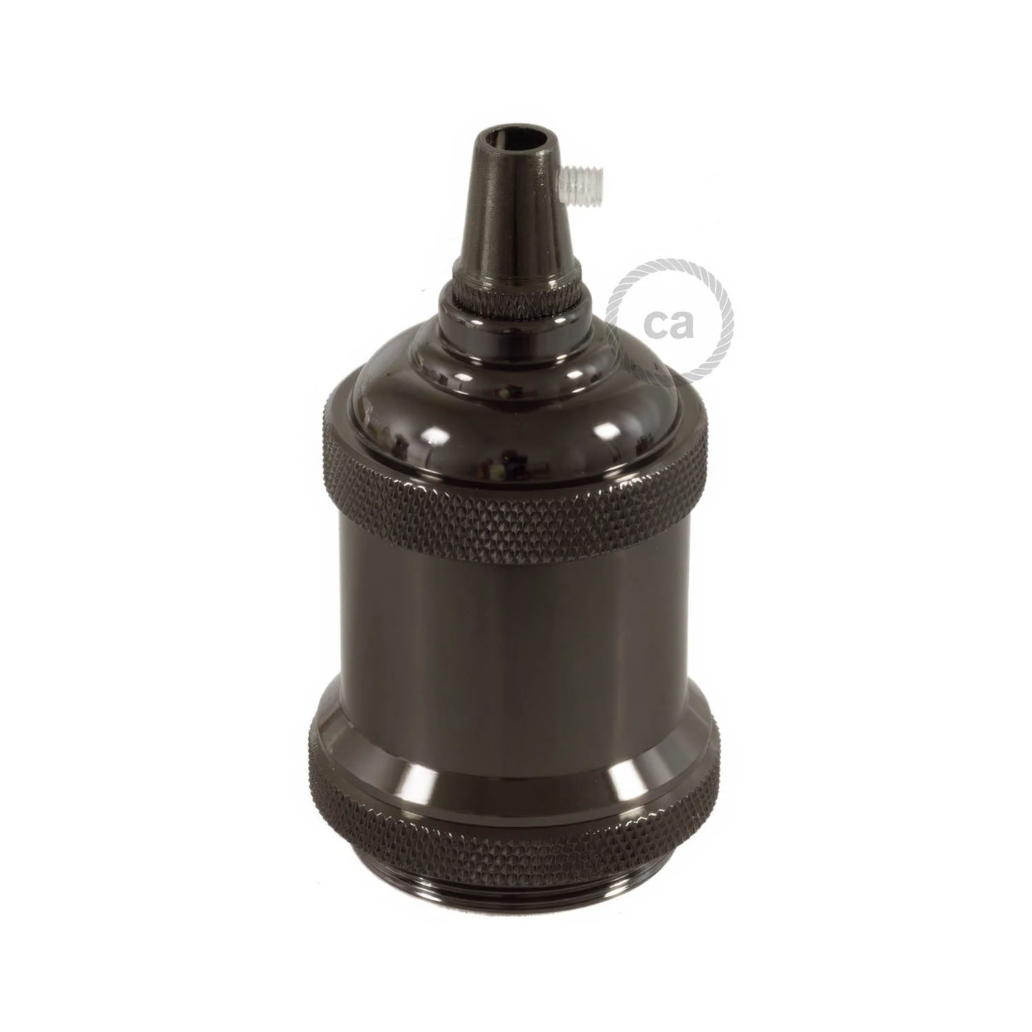 Vintage Style - single ferrule E26 light bulb socket kits - Black pearl - Image 3