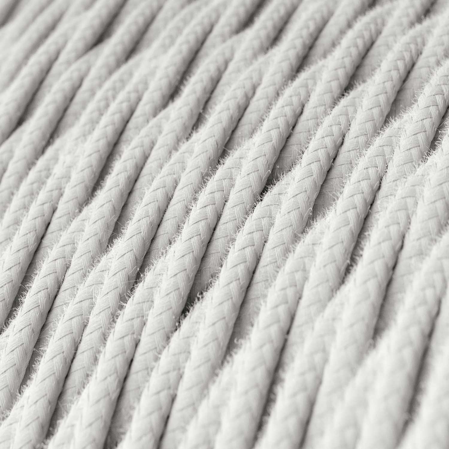 White Cotton covered Twisted electric cable - TC01 - Image 2